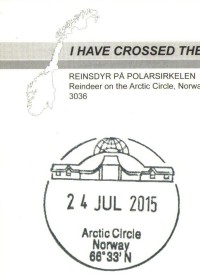 Speciální razítko na pohlednice ze Severního polárního kruhu