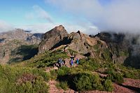 Pico do Arieiro (1818 m.n.m.) - třetí nejvyšší bod ostrova Madeira