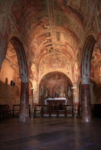 Slovinsko - Hrastovlje - kostel sv. Trojice - malby na zdech - výklad bible pro negramotné