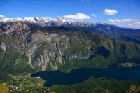 Bohinjské jezero   - Julské Alpy - viditelný TRIGLAV- nejv. hora Slovinska - 2864m