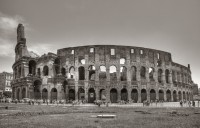Koloseum, Fontána  di Trevi, Španělské  schody, Konstantinův vítězný oblouk - ŘÍM  - ITÁLIE