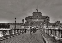 Andělský  hrad - uplakaný   Řím