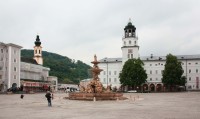 Salzburg  Rakousko  2013 prší, prší
