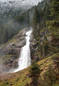 Krimmelské vodopády - prší  -  Rakousko   - konec  května 2013