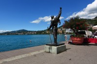 Montreux - socha hudebního genia Freddieho Mercuryho