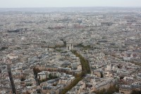 Eiffelova věž - výhledy na Paříž - Vítězný oblouk
