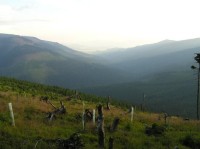 Údolí pramene Moravy: Záběr z hřebene Králického Sněžníku