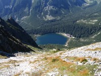 pohled ze sedla na Popradské pleso