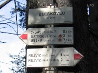 rozcestník na Bleskovci