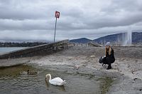 Ženevské labutí jezero a Julie z Ruska
