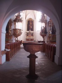 interiér kostela sv. Václava