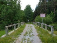 Historický most z území rakouské obce Mairspindt, zabíraný do území ČR