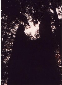 Večerní silueta věže - biskupská čepice