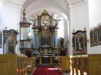 Starý Rožmitál - kostel Povýšení sv. Kříže
