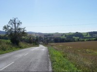 Hlavnice: Pohled na obec ze směru od Svobodných Heřmanic