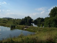 Rybníky: Pohled na rybníky za obcí