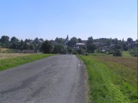 Moravice: Pohled na obec za směru od Nových Lublic