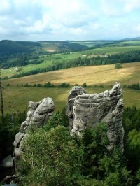 Adršpach - Pohled z Křížového vrchu