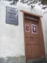 Vchod do rodného domu J.G.Mendela