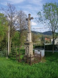 kříž u mostu v Rychalticích