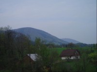 výhled na Noříčí horu, vpravo vzadu Radhošť