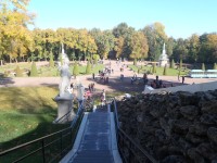 Petěrhof, Dolní park, Římské fontány