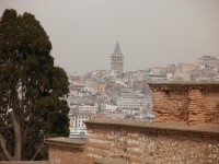 Výhled z Topkapi na Beyoglu