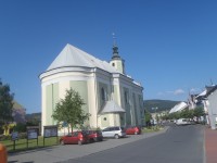 Město Albrechtice, kostel Navštívení Panny Marie