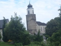 Věž Frýdberka a kostel