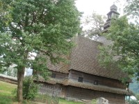 Koločava-kostel sv. Ducha a hroby čs. četníků
