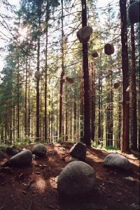 Lesnícky skanzen: Umělecká expozice