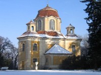 Zámecká kaple horního zámku: Kaple v parku horního zámku v Panenských Břežanech