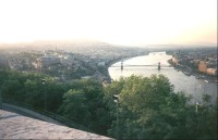 Dunaj a budapešťský královský palác