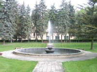 Mšené Lázně: Vodotrysk v lázeňském parku
