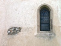 Rotunda sv.Petra a Pavla: Fragment původního zdiva