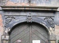 Zámek: Detail hlavního vchodu do zámku