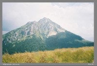 Veľký Rozsutec 1610 m n.m.: Pohľad z Stohoveho sedla ( medzi Stohom a Poľudňovým grúňom )