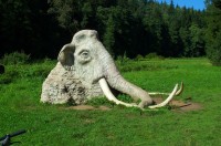 mamut u rozštípené skály