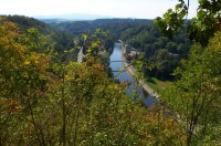 Bečva z hradu Svčov