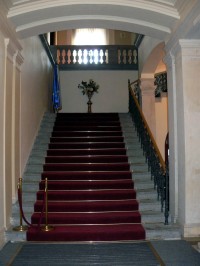 zámek Zbiroh  - vstupní schodiště