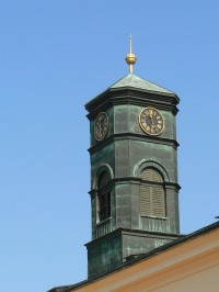 zámek Kynžvart  -  detail hodinové věže