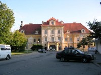 Borovany - náměstí - zámek
