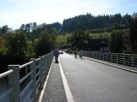 Patvinská přehrada: Most přes vodní plochu v Pastvinách