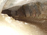 Jaskinia Mylna - vstupní dutina Obłazową Jamę (květen 2014)