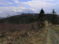 Czupel - pohled na vrchol od západu (duben 2012)