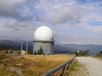 Velký Javor - radarová kopule (září 2017)