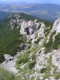 západní hřeben Sivého vrchu - "Radové skaly"