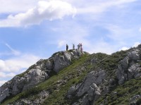 vrchol Sivého vrchu z severní strany západního hřebene (z rezervace) 