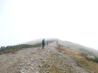 Rákoň - výstup na vrchol od sedla Zábrať (září 2015)