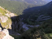 pohled ze sedla Vysoké Vrata do Doliny Suchej Kondrackiej